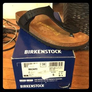 Birkenstock Gizeh Black Sandals